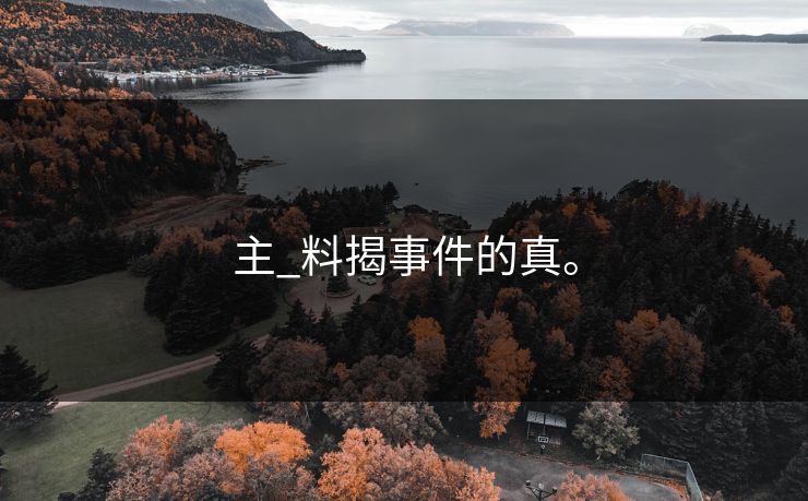 主_料揭事件的真。
